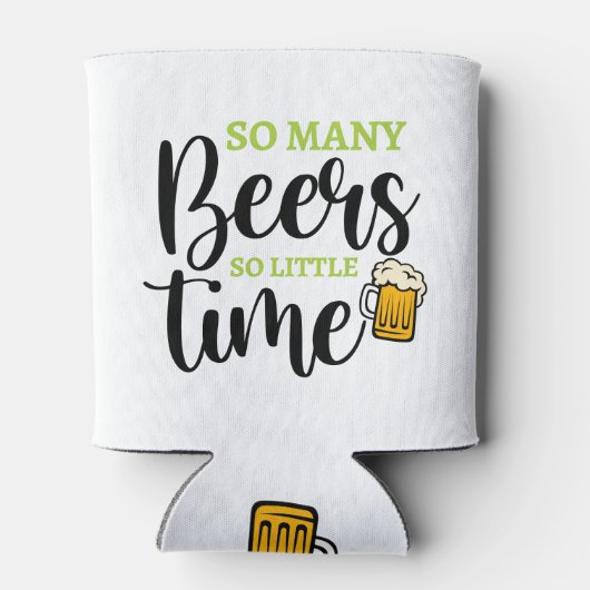 So viele Biere können kühlen - Funny Party trinken Dosenkühler (Rückseite)