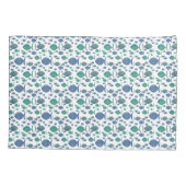 So viele Blaue Fische Kissenbezug (Rückseite-Links)