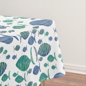 So viele Blaue Fische Tischdecke (Beispiel)