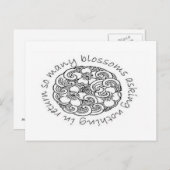 So viele Blüten Haiku Postkarte (Vorne/Hinten)