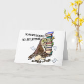 So viele Bücher Karte (Gelbe Blume)