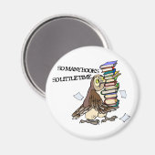 So viele Bücher Magnet (Vorderseite/Rückseite)