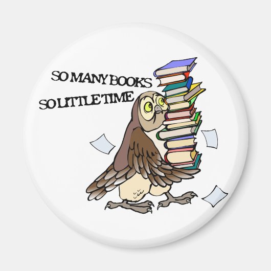 So viele Bücher Magnet (Vorne)