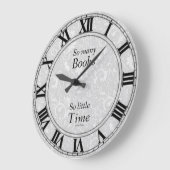 So viele Bücher schließen sich an Große Wanduhr (Winkel)