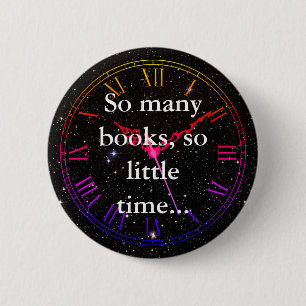 "So viele Bücher, so wenig Zeit..." Buchhändler Button