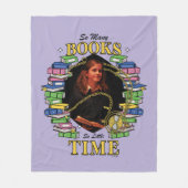 So viele Bücher, so wenig Zeit Fleecedecke (Vorderseite)