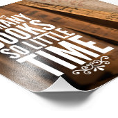 So viele Bücher so wenig Zeit Fotodruck (Ecke)