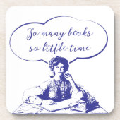 SO VIELE BÜCHER SO WENIG ZEIT GETRÄNKEUNTERSETZER (Vorderseite)