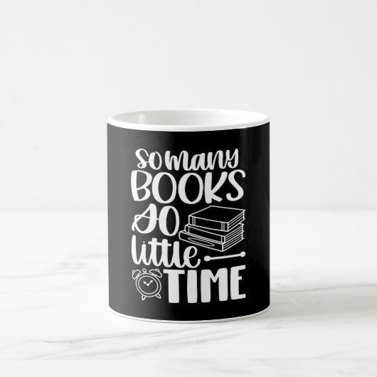 So viele Bücher so wenig Zeit Kaffeetasse (Mittel)