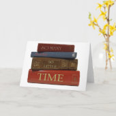 So viele Bücher so wenig Zeit Karte (Gelbe Blume)