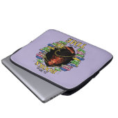 So viele Bücher, so wenig Zeit Laptopschutzhülle (Vorne Knopf)