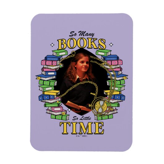 So viele Bücher, so wenig Zeit Magnet (Vertikal)