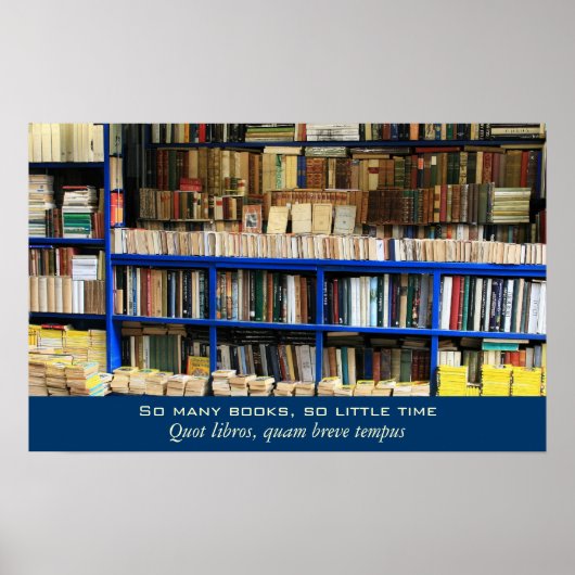 So viele Bücher so wenig Zeit Poster (Vorne)