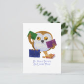 So viele Bücher so wenig Zeit Postkarte (Stehend Vorderseite)