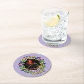 So viele Bücher, so wenig Zeit Runder Pappuntersetzer (Vor Ort)