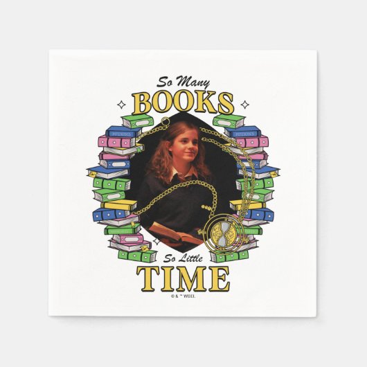 So viele Bücher, so wenig Zeit Serviette (Vorderseite)