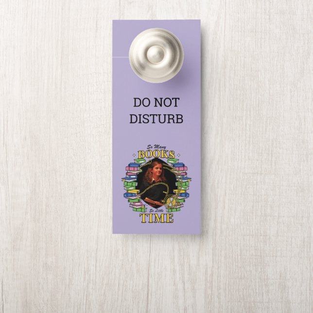 So viele Bücher, so wenig Zeit Türanhänger (Auf Knauf)