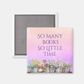 So viele Bücher so wenig Zeitmagazin Magnet (Vorderseite/Rückseite)