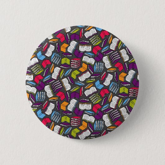 So viele bunte Bücher... Button (Vorderseite)