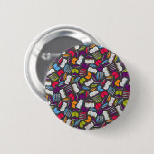 So viele bunte Bücher... Button (Vorne & Hinten)