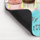So viele Cupcakes, so wenig Zeit! Cupcake Art Mousepad (Ecke)
