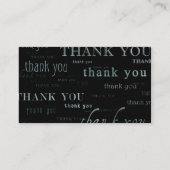 so viele danken yous für Ihre Loyalität Treuekarte (Rückseite)