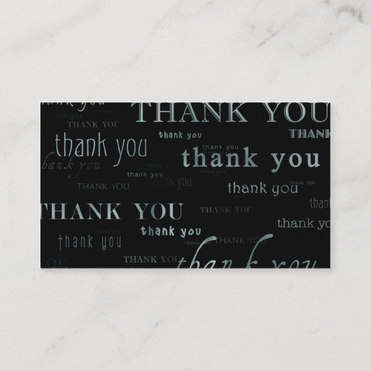 so viele danken yous für Ihre Loyalität Treuekarte (Rückseite)