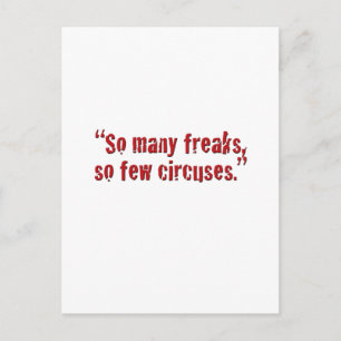 "So viele Freaks... Postkarte