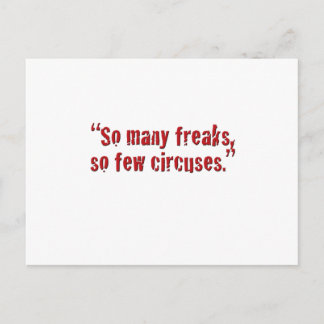 "So viele Freaks… Postkarte
