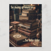 So viele Grimoires Wicca Postkarte (Vorderseite)
