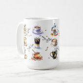 So viele Kaffee, so wenig Zeit Kaffeetasse (Vorderseite Links)
