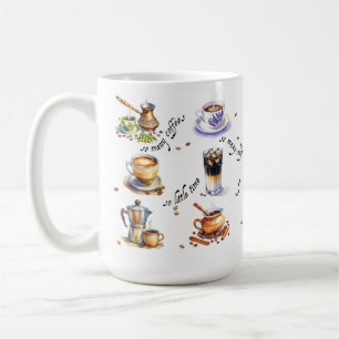 So viele Kaffee, so wenig Zeit Kaffeetasse