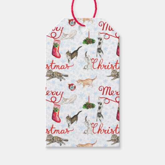 So viele Kätzchen Geschenkanhänger (Vorderseite)