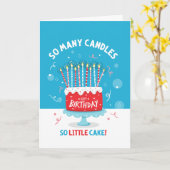 So viele Kerzen Geburtstagskarte Karte (Gelbe Blume)