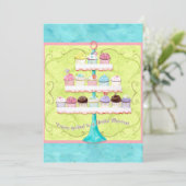 So viele kleinen Kuchen, Brautparty-Einladung Einladung (Stehend Vorderseite)