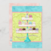 So viele kleinen Kuchen, Brautparty-Einladung Einladung (Vorne/Hinten)