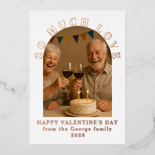 So viele liebe Valentinstag Großeltern Fotos Folien Feiertagskarte