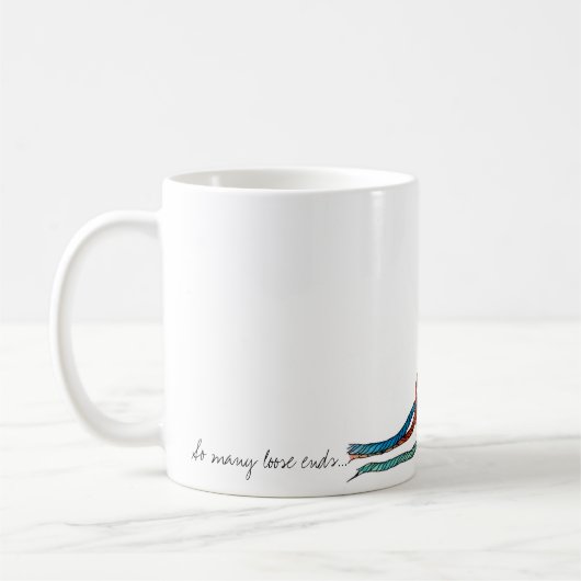 So viele losen Bandenden… Marienkäfer und Kaffeetasse (Links)