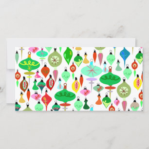 So viele Ornamente Feiertagskarte