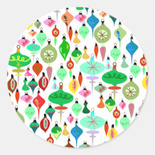 So viele Ornamente Runder Aufkleber