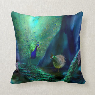 So viele Pfau-Kunst-Designer-Kissen Kissen