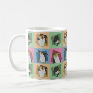 So viele Pinguine! Kaffeetasse