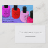 So viele Policies Nail Tech Business Card Terminkarte (Vorne/Hinten)