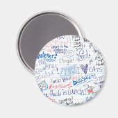 So viele Schuldoodles Magnet (Vorderseite/Rückseite)