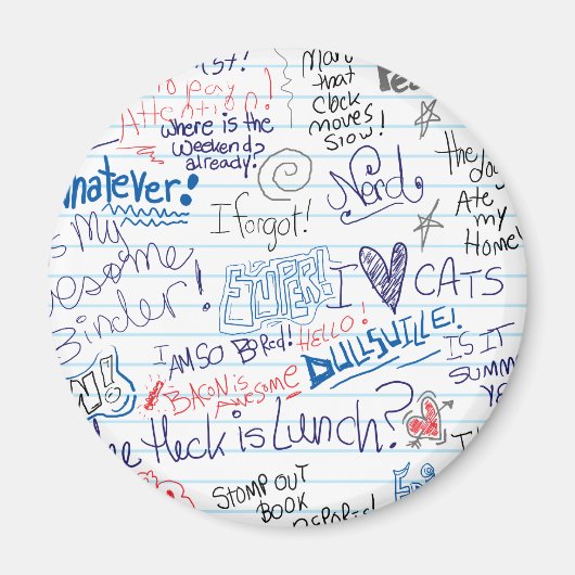 So viele Schuldoodles Magnet (Vorne)