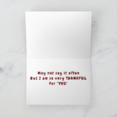 ***SO VIELEN DANK FÜR SIE*** ERNTEDANK CARD KARTE (Innenseite)