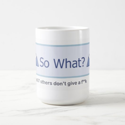 So was? (Facebook Knopf) Kaffeetasse (Mittel)
