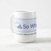 So was? (Facebook Knopf) Kaffeetasse (Vorderseite Links)