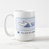 So was? (Facebook Knopf) Kaffeetasse (Links)