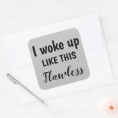 So Weckte ich auf und sah gut aus, ZFJ Quadratischer Aufkleber (Umschlag)